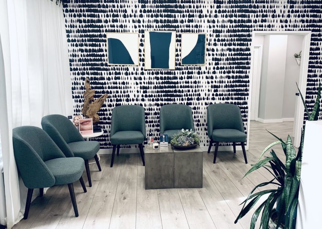 ShanthiMD Dermatology waiting room in Los Angeles