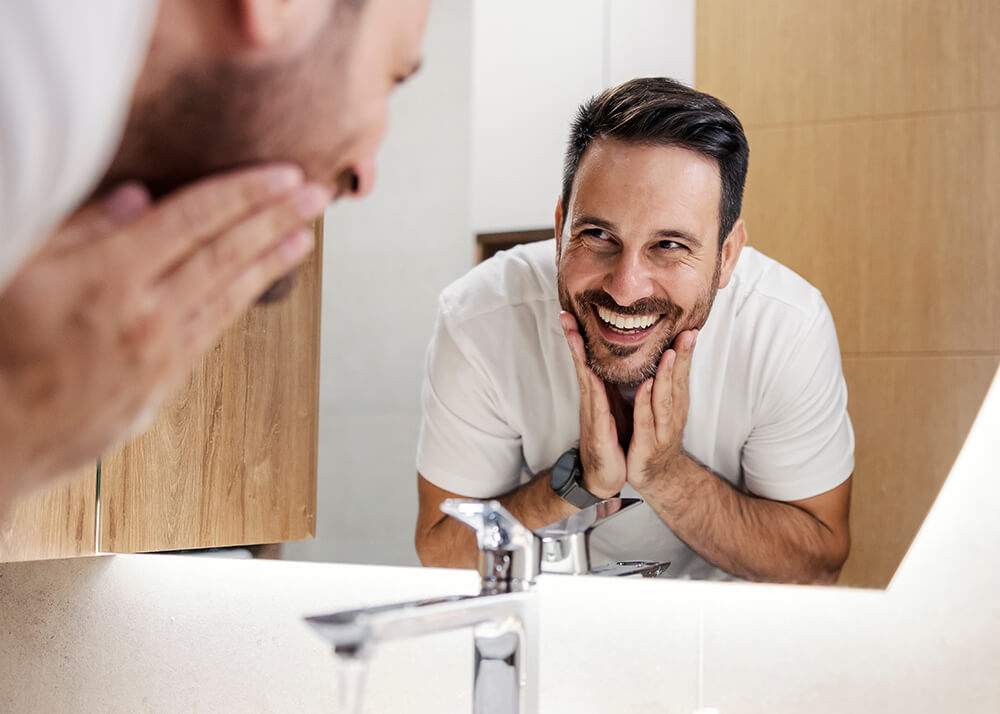 Man with healthy hair