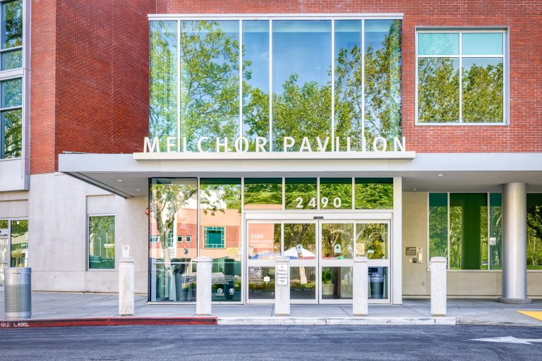 The Melchor Pavilion entrance at 2490 Hospital Drive, home of The Menkes Clinic in Mountain View
